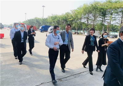 我司冯董事长及汤总经理带队参观了广州机场白云物流货站